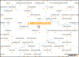 map of La Brumardière