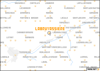 map of La Bruyassière