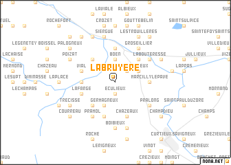 map of La Bruyère