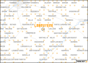 map of La Bruyère