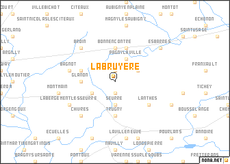 map of Labruyère