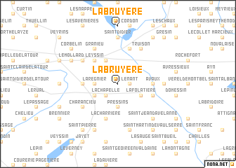 map of La Bruyère