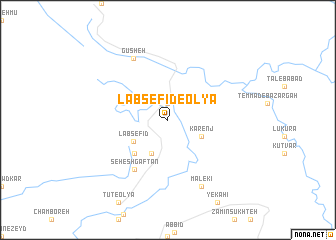 map of Lab Sefīd-e ‘Olyā