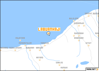 map of Labuanhaji