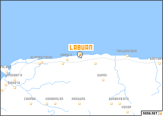 map of Labuan