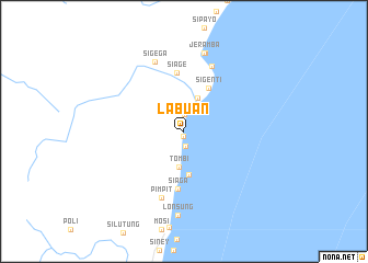 map of Labuan