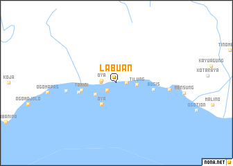 map of Labuan