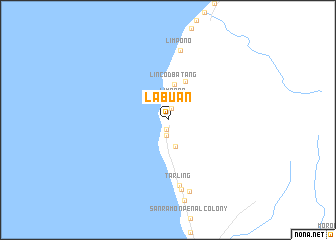 map of Labuan