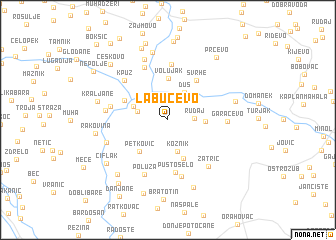 map of Labučevo