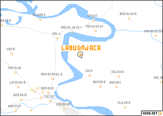 map of Labudnjača