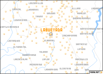 map of La Bueyada