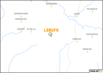 map of La Bufa