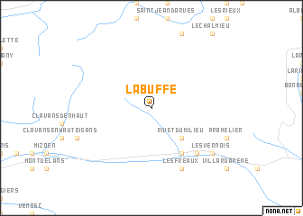 map of La Buffe