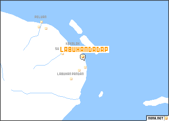 map of Labuhandadap