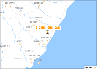 map of Labuhanhaji