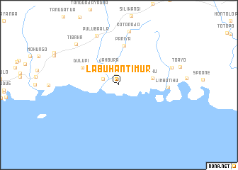 map of Labuhan Timur