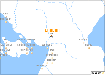 map of Labuha