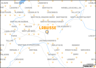 map of La Buisse