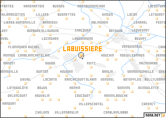 map of Labuissière