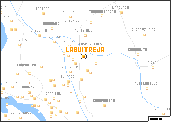 map of La Buitreja