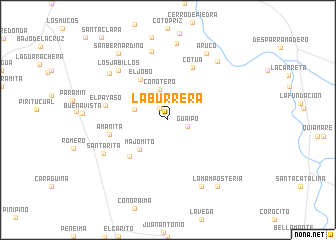 map of La Burrera