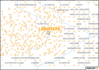 map of La Burrera