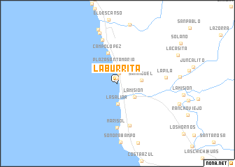 map of La Burrita