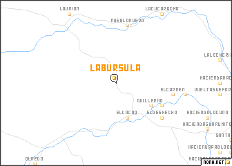 map of La Búrsula