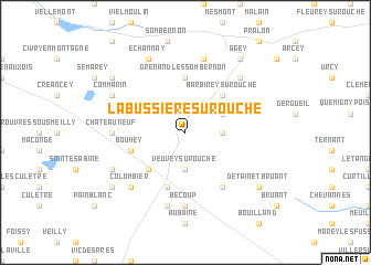 map of La Bussière-sur-Ouche