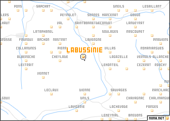 map of La Bussinie