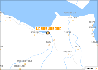 map of Labu Sumbawa