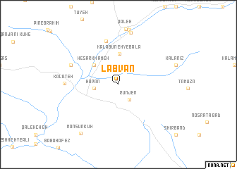 map of Labvān