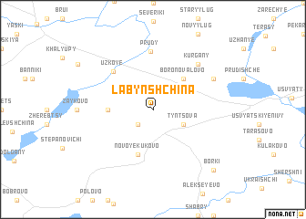 map of Labynshchina