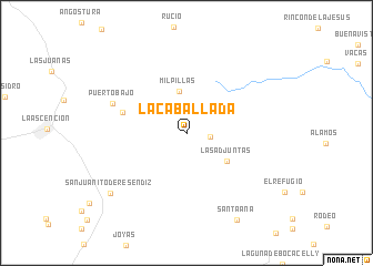 map of La Caballada