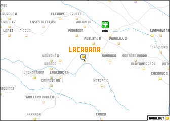 map of La Cabaña