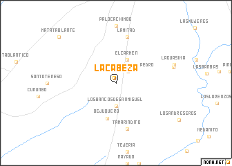 map of La Cabeza