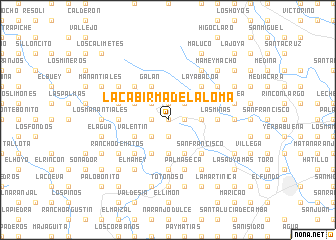 map of La Cabirma de La Loma