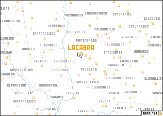 map of La Cabra