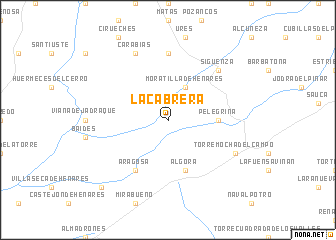 map of La Cabrera