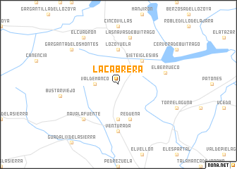 map of La Cabrera