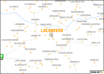 map of La Cabrera