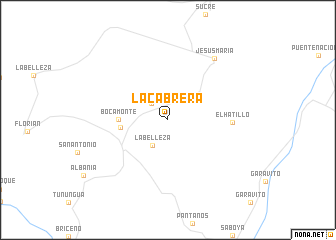 map of La Cabrera