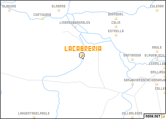 map of La Cabrería