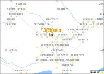 map of La Cabria