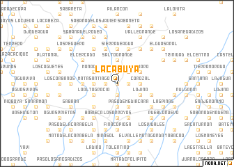 map of La Cabuya