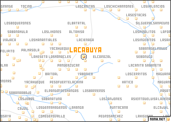 map of La Cabuya