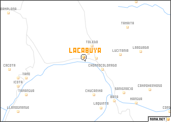 map of La Cabuya