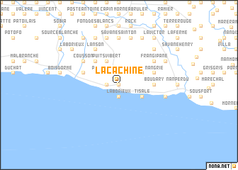 map of Lacachine