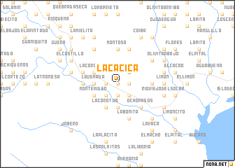 map of La Cacica