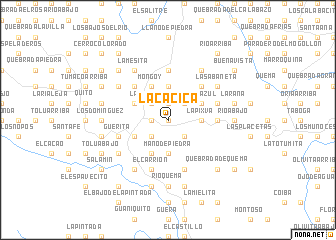 map of La Cacica